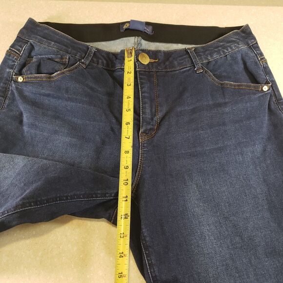 Democracy Ab Solution Itty Bitty Bootcut Jeans Dark Wash Women’s 18W - Picture 11 of 12